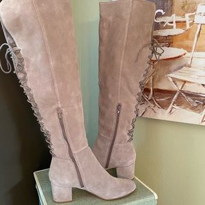Steve Madden Women’s Hansil Harness Boot (Taupe)